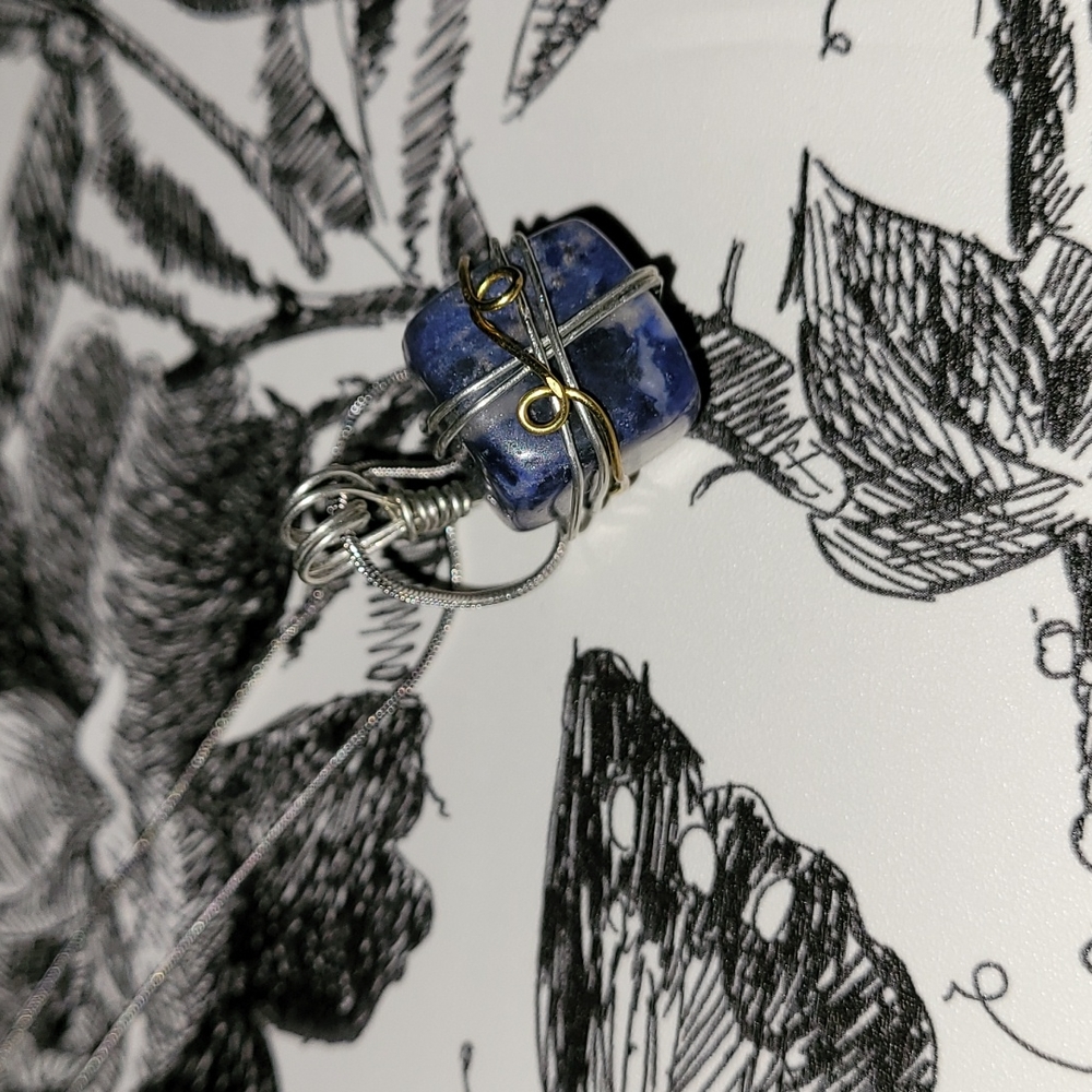 Sodalite Crystal Necklace